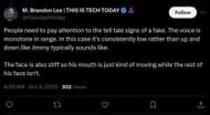Online community weighs in on the YouTuber's recent social media update 3/5 (Image via X)